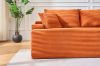 Picture of ASHFORD Fabric Sectional Compressed Sofa (Orange) - Chaise Facing Right