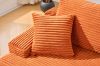 Picture of ASHFORD Fabric Sectional Compressed Sofa (Orange) - Chaise Facing Left