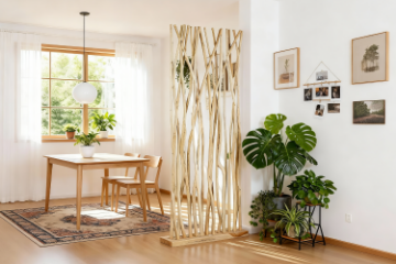 Picture of WILDBRANCH 200x80cm Teak Wood Decorative Screen