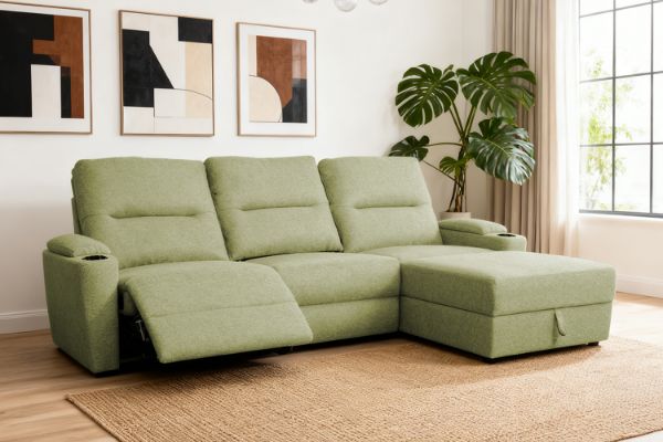 Picture of KIMBERLY Power Reclining Sectional Sofa with Drop-Down Console