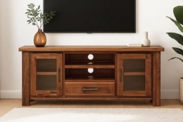 Picture of FLINDERS 1.5M Solid Pine Wood Small TV Unit  