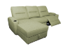 Picture of KIMBERLY Power Reclining Sectional Sofa with Drop-Down Console - Chaise Facing Left