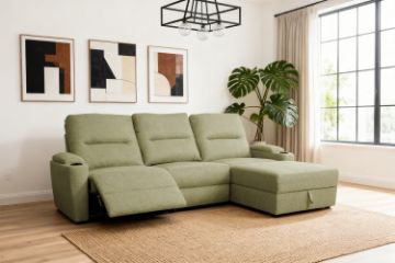 Picture of KIMBERLY Power Reclining Sectional Sofa with Drop-Down Console