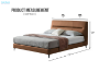Picture of CUBA Genuine Leather Bed Frame in Queen/King Size (Brown) 