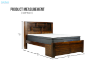 Picture of MALAGA Storage Bed Frame In Queen Size (Walnut)