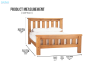 Picture of WESTMINSTER Solid Oak Bed Frame in Queen/King /Super King Size