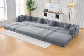 Picture of SINDARA Modular Compressed Sofa/Folding Sofa Bed Range (Grey) - Sectional Sofa