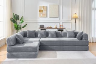 Picture of SINDARA Modular Compressed Sofa/Folding Sofa Bed Range (Grey) - Sectional Sofa