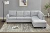 Picture of DEVON Fabric Sectional Sofa with Storage Ottoman (Grey) - Chaise Facing Right