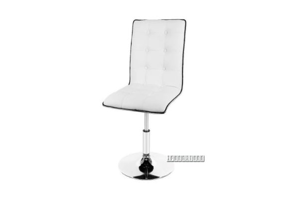 Picture of  [FLOOR MODEL CLEARANCE] OLIVIA Adjustable Swivel Gas Lift Bar Chair (White)