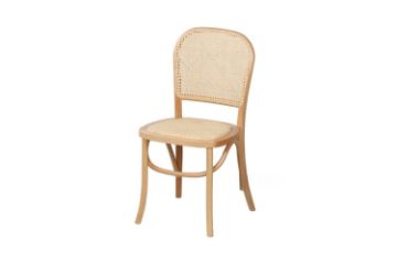 Picture of  [FLOOR MODEL CLEARANCE] SYDNEE Solid Beech Rattan Back and Seat Dining Chair (Natural)