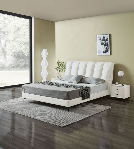 Picture of  [FLOOR MODEL CLEARANCE]  ALANYA Bed Frame (White) in Queen Size