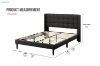Picture of  [FLOOR MODEL CLEARANCE]  SONOMA Fabric Bed Frame (Dark Grey) in Queen Size