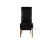 Picture of  [FLOOR MODEL CLEARANCE] RIVERLAND Upholstery Dining Chair in Black/Brown (Solid Oak)