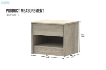 Picture of  [FLOOR MODEL CLEARANCE]  MOOK 1-Drawer Bedside Table 