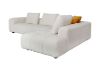 Picture of [FLOOR MODEL CLEARANCE] PADUA Chaise Facing Left Fabric Sectional Sofa (Cream)