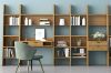 Picture of  [FLOOR MODEL CLEARANCE]   URBAN 200x60cm 2-Drawer Bookshelf Wall System (Oak Colour)