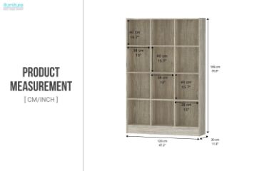 Picture of  [FLOOR MODEL CLEARANCE]  MOOK 180x120cm Bookshelf 