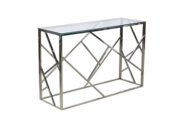 Picture of  [FLOOR MODEL CLEARANCE]  LELLA Rectangle Clear Glass Hall Table 