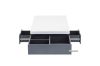 Picture of  [FLOOR MODEL CLEARANCE] HANIMONT 120 Coffee Table with LED Lights (Swivel Storage/High Gloss White Top)
