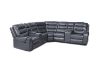 Picture of (FLOOR MODEL CLEARANCE) LAKELAND Reclining Corner Sofa with Console and Storage (Grey) 