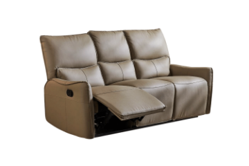 Picture of  [FLOOR MODEL CLEARANCE]  NICOLE 3 Seat Recliner Sofa (3RR)Genuine Leather Manual 