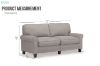 Picture of  [FLOOR MODEL CLEARANCE] ORIANA 3 Seater Fabric Sofa (Light Grey) 