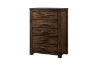 Picture of  [FLOOR MODEL CLEARANCE] VENTURA 5-Drawer Oak Tallboy