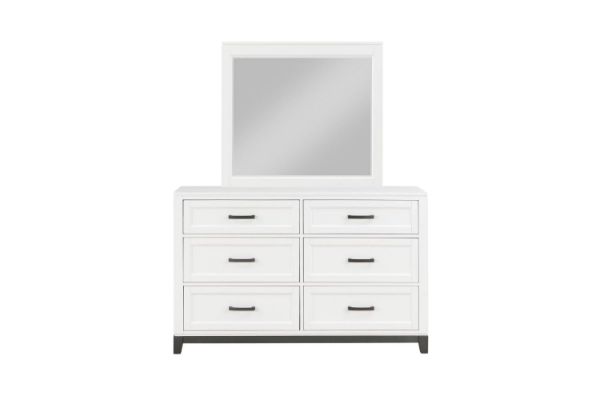 Picture of [FLOOR MODEL CLEARANCE]  CLOUDLAND 6-Drawer Dresser with Mirror 