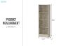 Picture of  [FLOOR MODEL CLEARANCE]  MOOK 180x57cm 4-Tier Bookshelf 
