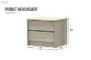 Picture of  [FLOOR MODEL CLEARANCE] MOOK 2-Drawer Bedside Table