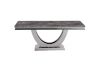 Picture of NUCCIO 180 Marble Top Stainless Steel Dining Table (Dark Grey)