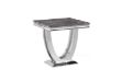 Picture of  [FLOOR MODEL CLEARANCE] NUCCIO Marble Top Stainless Steel Side Table (Dark Grey)