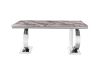 Picture of  [FLOOR MODEL CLEARANCE]  OMEGA 180 Marble Top Dining Table with Round Steel Legs