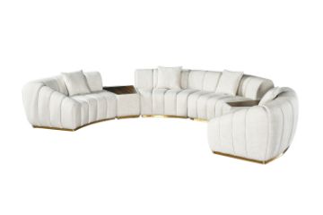 Picture of YOLANDA Sectional Modular Curved Sofa with Dual Console