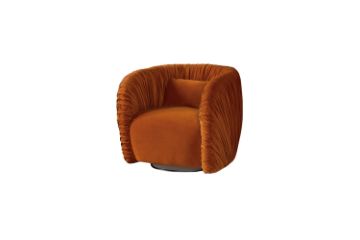 Picture of MOCHA 360° Swivel Goose Feather-Filled Fabric Armchair/Sofa Chair