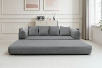 Picture of SINDARA Modular Compressed Sofa/Folding Sofa Bed Range (Grey) - Loveseat