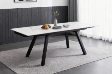 Picture of DALTON 1.6M-2.2M/1.8M-2.4M Extension Matte Sintered Stone Top Dining Table