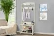 Picture of ELLIS Hall Tree with Shoe Bench, Coat Rack & Shelves (80x40x175)