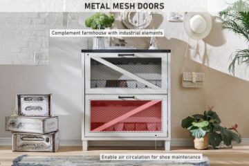 Picture of CAIN Shoe Cabinet with 2 Flip Drawers