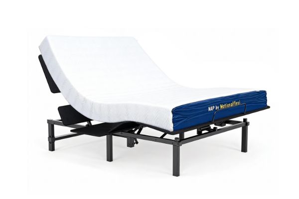 Picture of MOTIONFLEXI Electric Adjustable Bed Base with Memory Foam Mattress Set in Long Single/Queen/Super King Size