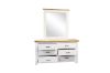 Picture of BRAMPTON 6-Drawer Solid Wood Dresser with Mirror