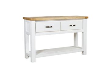 Picture of BRAMPTON 2-Drawer Solid Wood Console Table with Shelf