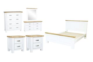 Picture of BRAMPTON Solid Wood Bedroom Combo Set in Queen Size - 6PC Combo