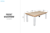 Picture of BRAMPTON 180/210 7PC/9PC Solid Wood Dining Set with Vegan Leather Seat Chairs