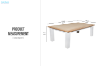 Picture of BRAMPTON 180/210 7PC/9PC Solid Wood Dining Set with Vegan Leather Seat Chairs