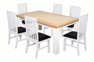 Picture of BRAMPTON 7PC Solid Wood Dining Set - 180 Table