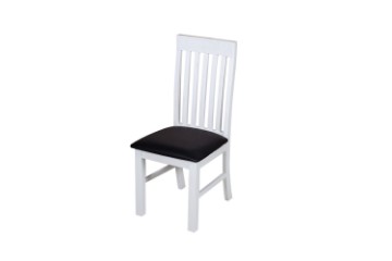 Picture of BRAMPTON Solid Wood Dining Chair with Vegan Leather Seat