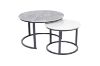 Picture of RADIUS Sintered Stone Table Top Nesting Coffee Table (Grey&Off White)