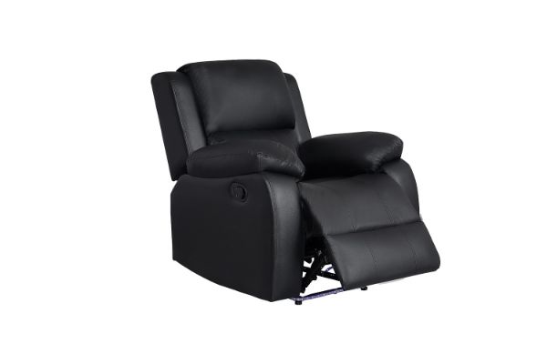 Picture of MARVIN Air Leather Manual Reclining Sofa Range (Black) - 1 Seat Recliner Chair (1R)